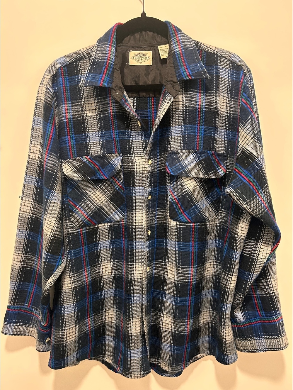 Fieldmaster plaid lined shirt jacket